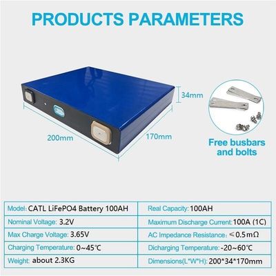 UN38.3 Paket Baterai Lithium Ion Kustom 3.2v280ah Baterai Lithium Ion Lifepo4