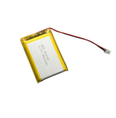 baterai lipo 904765 li-polimer 3.7v 3500mAh yang dapat diisi ulang dengan konektor