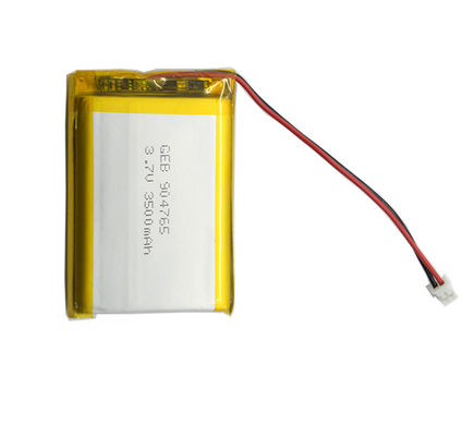 baterai lipo 904765 li-polimer 3.7v 3500mAh yang dapat diisi ulang dengan konektor