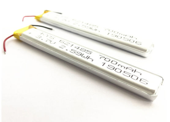 621485 601585 651485 3.7v (3.8v) Baterai Polimer Lithium-Ion 700mah Untuk Lampu Led strip