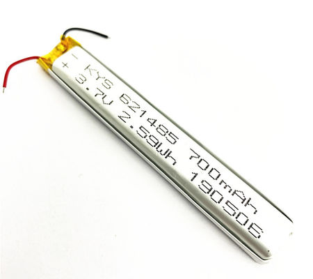 621485 601585 651485 3.7v (3.8v) Baterai Polimer Lithium-Ion 700mah Untuk Lampu Led strip