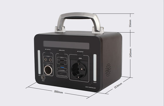 ROHS PSE Portable 300Wh Baterai Lithium Power Pack Baterai Generator Surya