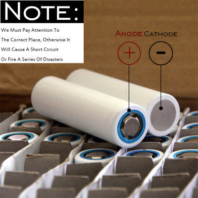Kapasitas Tinggi 3.7V 3200mAh INR 18650 Baterai Lithium Ion Silinder