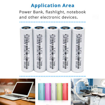 Kapasitas Tinggi 3.7V 3200mAh INR 18650 Baterai Lithium Ion Silinder