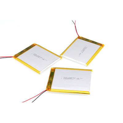 Persetujuan CE RoHS 555165 3.7 V 2000mah Lithium Polymer Battery Cell