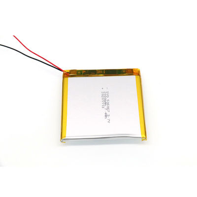 Persetujuan CE RoHS 555165 3.7 V 2000mah Lithium Polymer Battery Cell