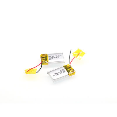 0.2C 3.7V65mAh Baterai Mikro Lithium Ion Polymer Untuk Perangkat Medis