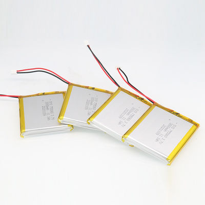 Paket Baterai Lithium Ion Polymer Isi Ulang Persegi 3.7 V 3000mAh 11.1Wh