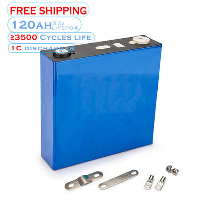 Deep Cycle 3.2 V 120Ah Sel Baterai Lithium LiFePo4 Untuk Panel Surya