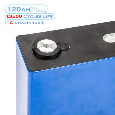 Deep Cycle 3.2 V 120Ah Sel Baterai Lithium LiFePo4 Untuk Panel Surya