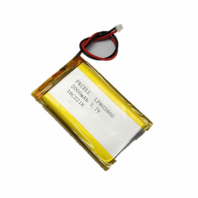 Baterai Lithium Ion Suhu Tinggi 5mm Baterai Lipo 3.7 V 200mah Dengan UL CE