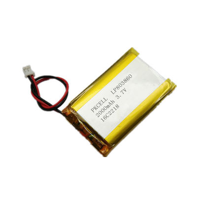 Baterai Lithium Ion Suhu Tinggi 5mm Baterai Lipo 3.7 V 200mah Dengan UL CE